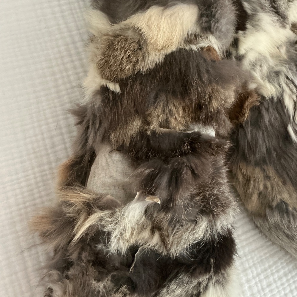 Vintage Patchwork Fur Bomber Jacket - image 5